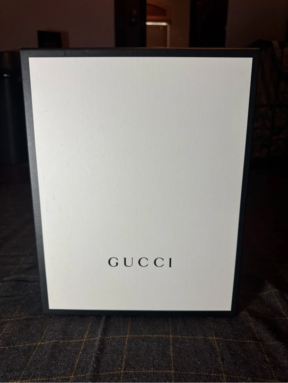 Men’s Gucci Navy and Beige GG Canvas High-Top Sneakers